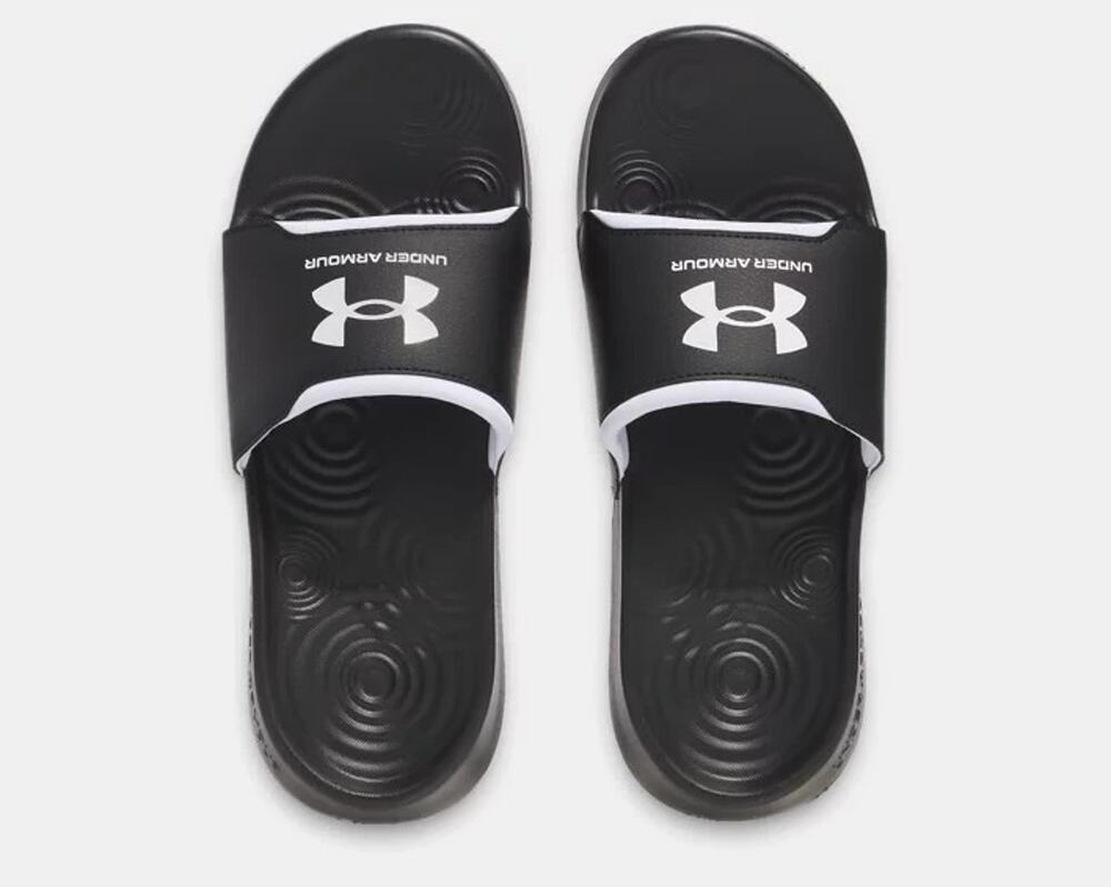 Under Armour Ignite Slide Sandal Black/White Women’s Size 10